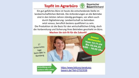 Agrarbürofachfrau Kurs 2024-2025