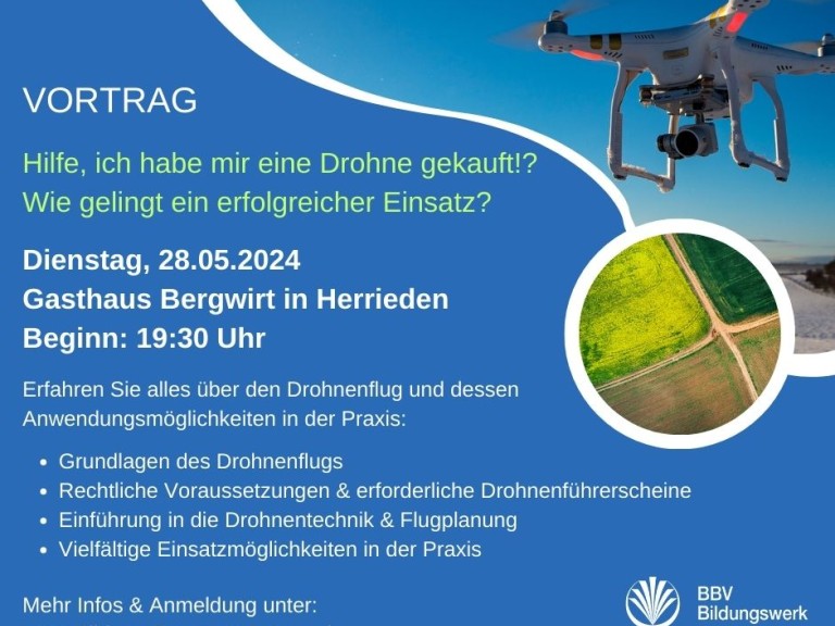 Drohneneinsatz Vortrag 28.05.2024 BBV MFR