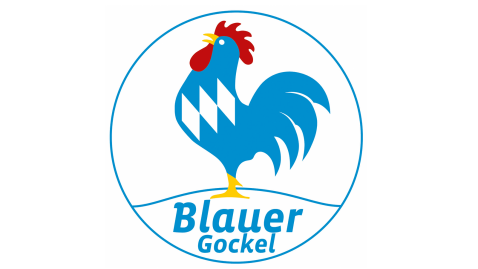 Blauer Gockel Logo