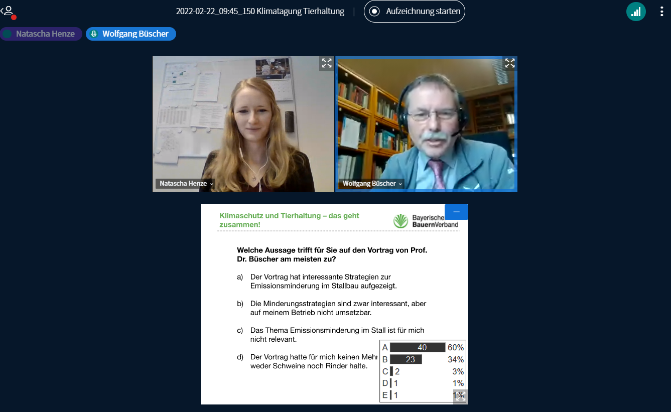Screenshot Bildschirm Klimatagung