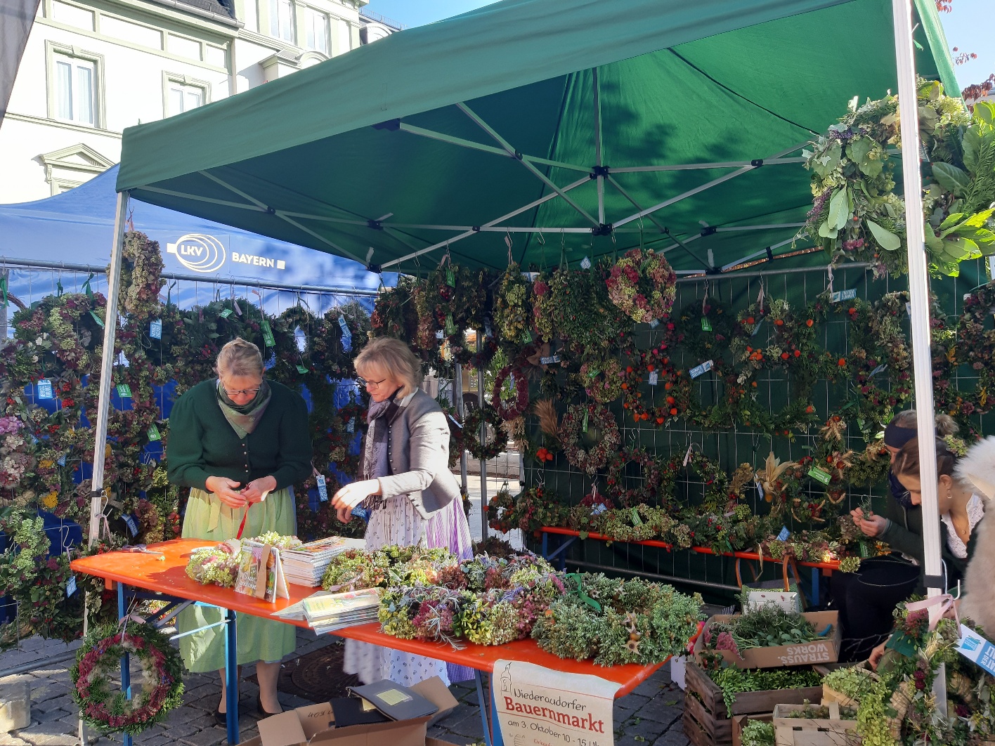Herbstkranzaktion Kränze