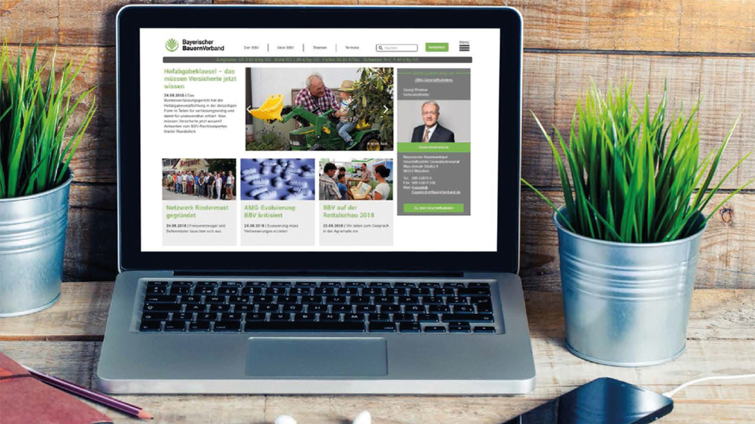 lernen sie die neue bbv website kennen bayerischer bauernverband