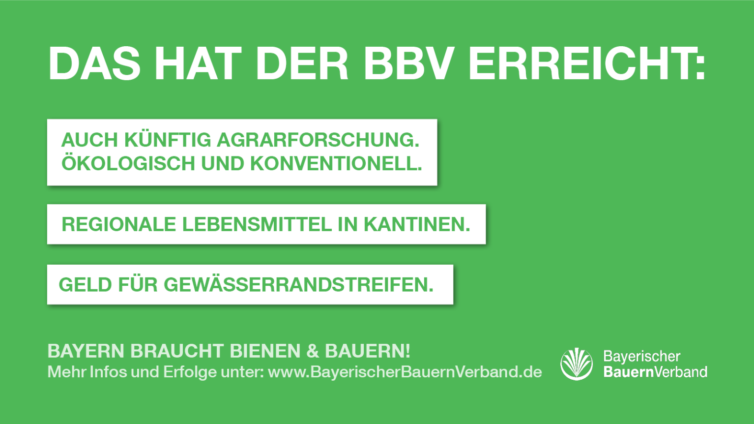 Die Erfolge des BBV beim Gesetzespaket zur Artenvielfalt, Teil 4