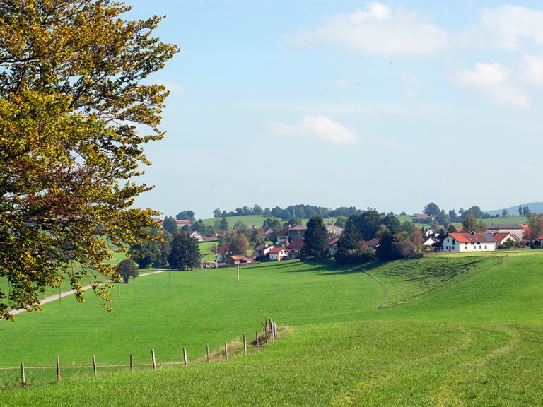 Sanfte Kulturlandschaft in Bayern