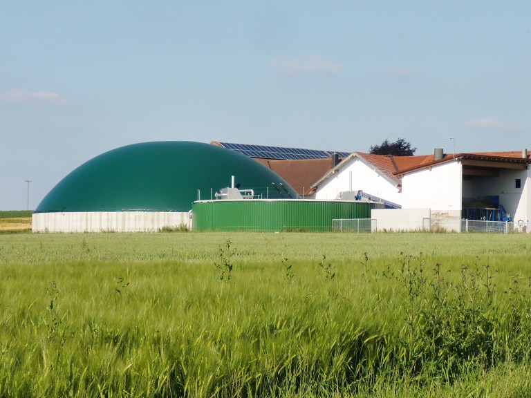 Eine Biogasanlage