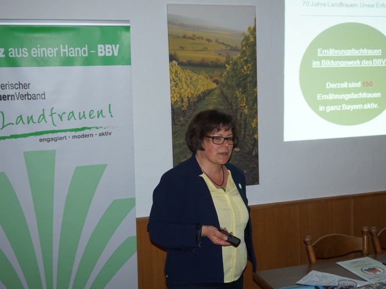 Kreisbäuerin Renate Ixmeier bei der Ansprache