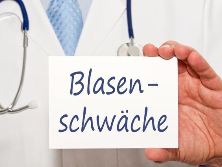 Schriftzug Blasenschwäche