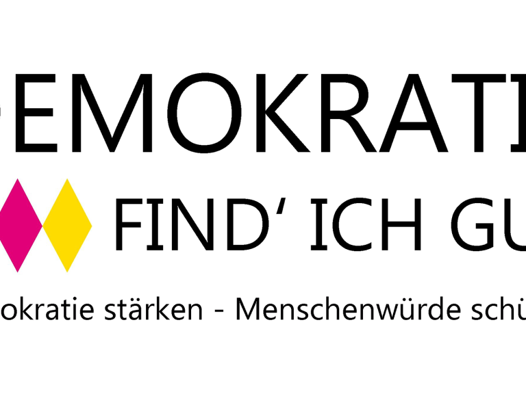 Logo Demokratie find ich gut