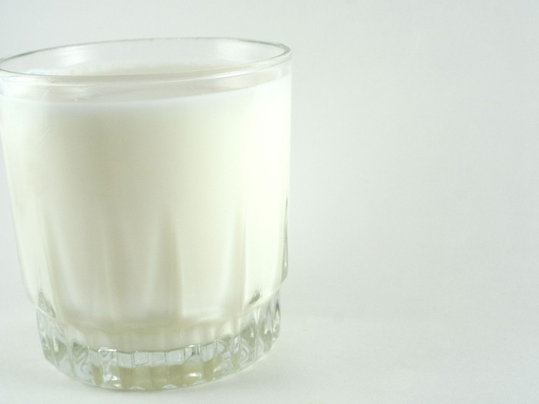 Ein Glas frische Milch