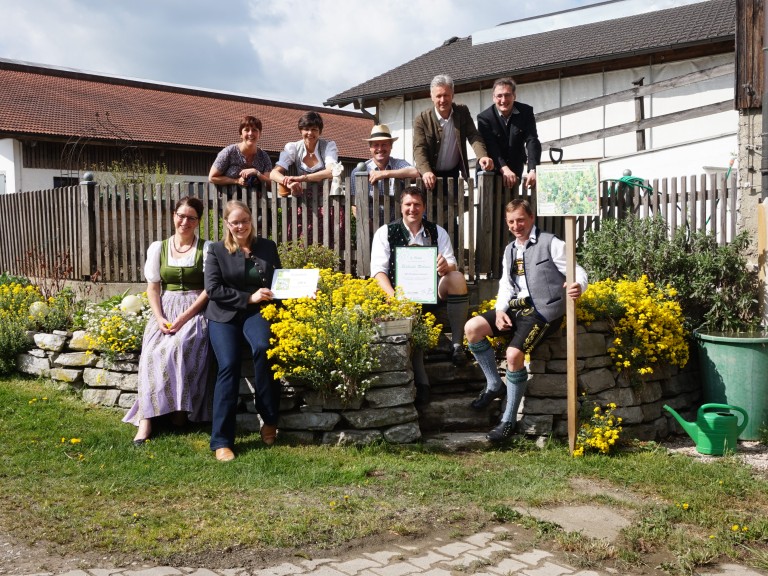 Preisverleihung Blühende Rahmen Ortsverband Vogtareuth