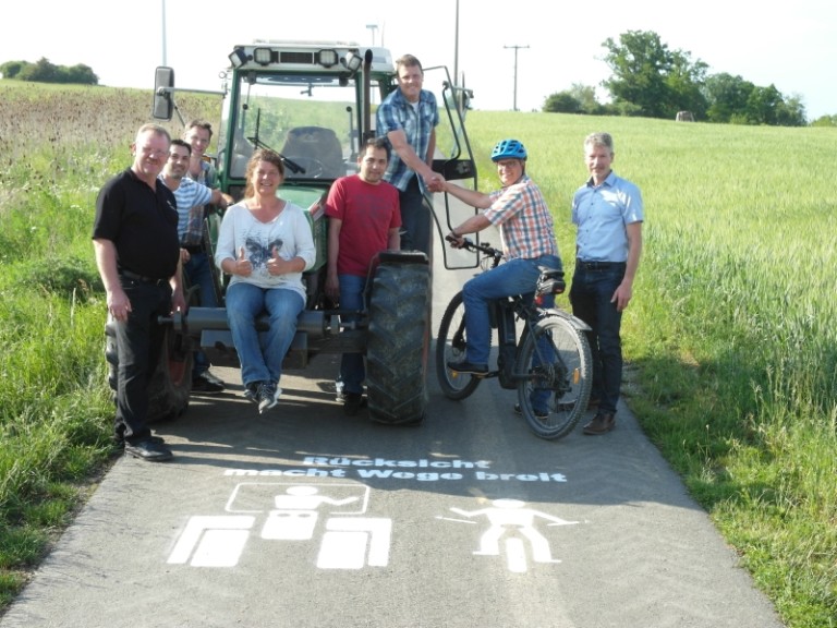 Aktion des Bauernverbandes Main-Spessart, Rücksicht macht Wege breit