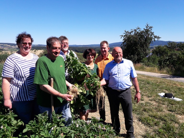 Erntepressegespräch Oberpfalz Kartoffelacker