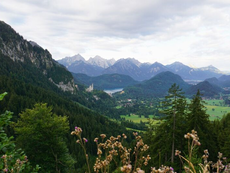 Landschaftsaufnahme mit Bergen