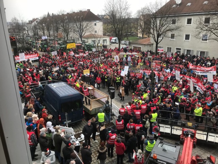 Sternmarsch Brenner Nordzulauf