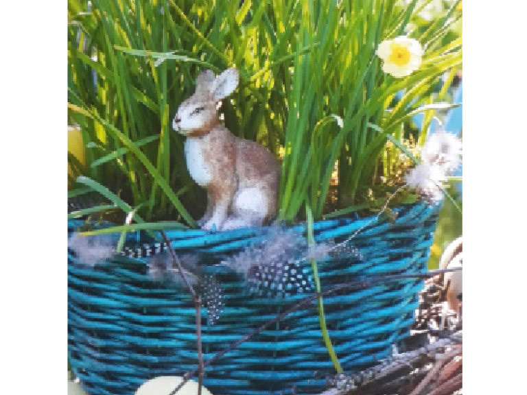 Gartenbäuerinnen Gesteck Ostern