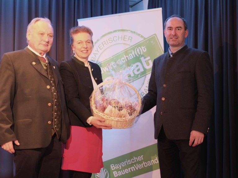 KOm Georg Zankl, Hubert Aiwanger und KB Anita Painhofer