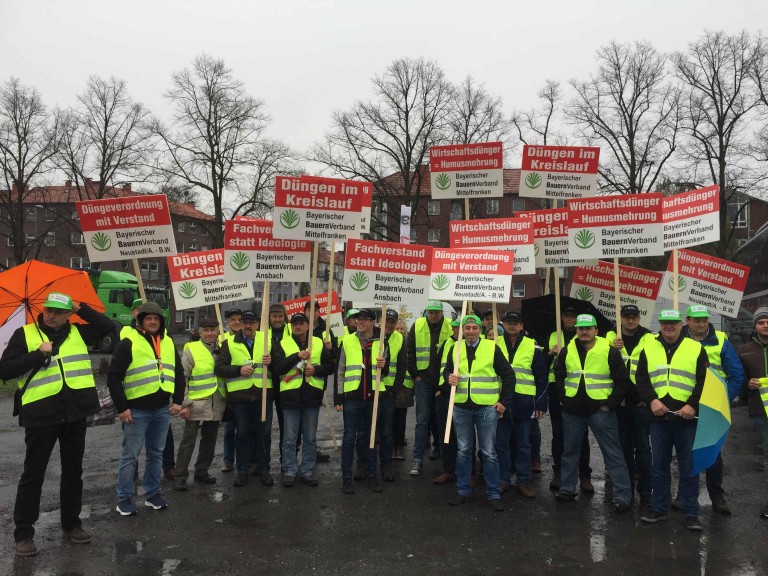 Gruppenbild zur Demo in Münster am 04.04.2019, fränkische Teilnehmer