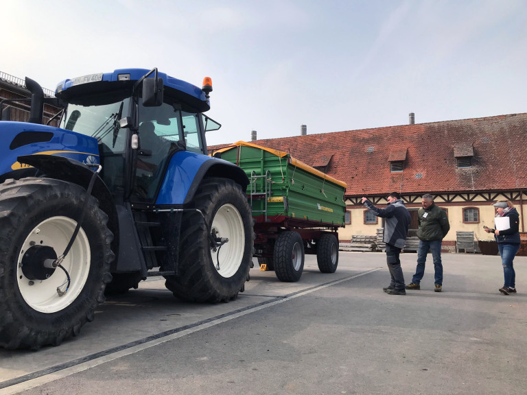 Traktor beim Berufswettbewerb