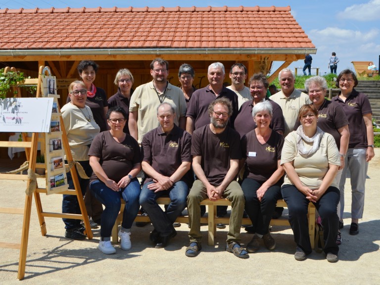 Das Team Ackerschätze für die Gartenschau in Wassertrüdingen.