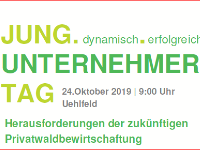 Jungunternehmertag am 24. Oktober 2019