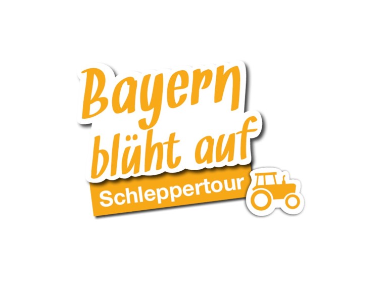 Logo BBV-Schleppertour Bayern blüht auf