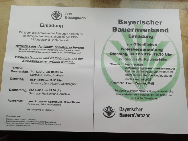 2019-11-20 Plakate Versammlungen