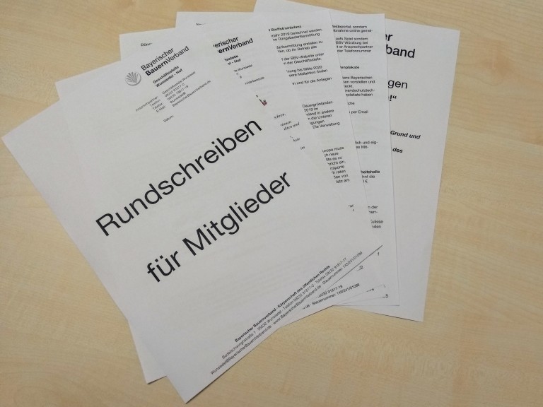 aktuelles Rundschreiben 