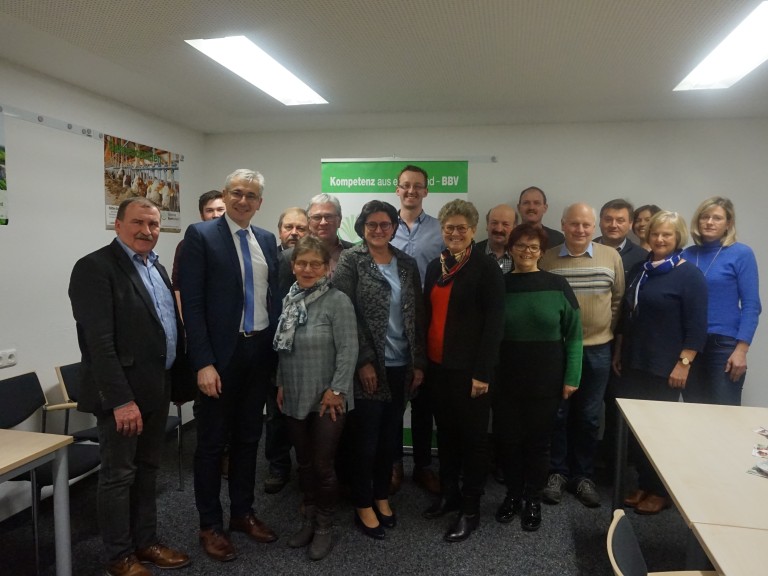 BBV Kreisvorstandschaft mit CSU Abgeordneten