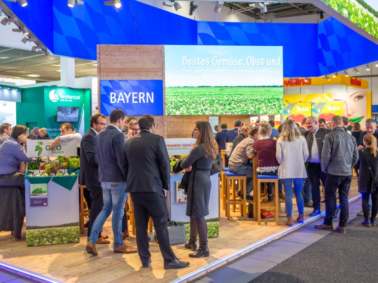 Auch Bayern beteiligte sich mit einem Messestand an der Fruit Logistica