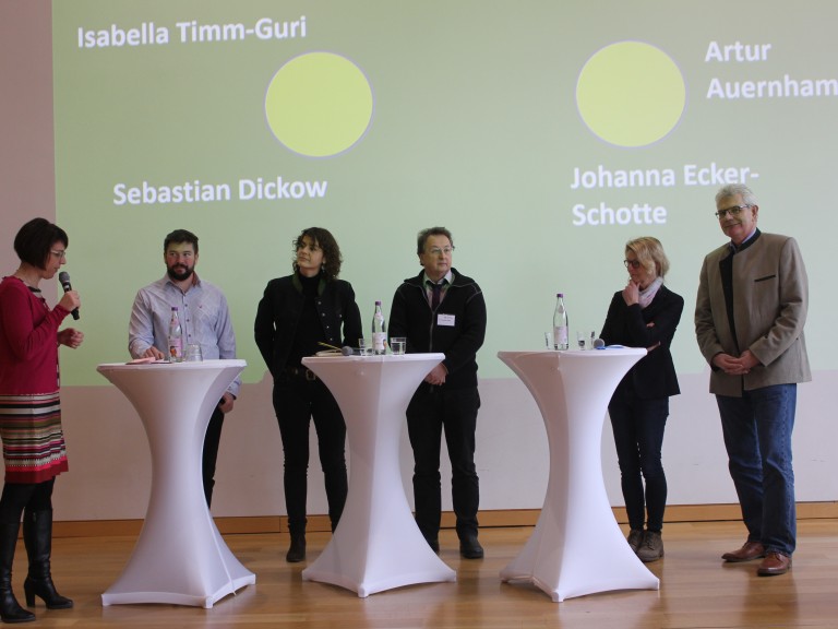 Teilnehmer der Podiumsdiskussion Jungunternehmerforum 2020