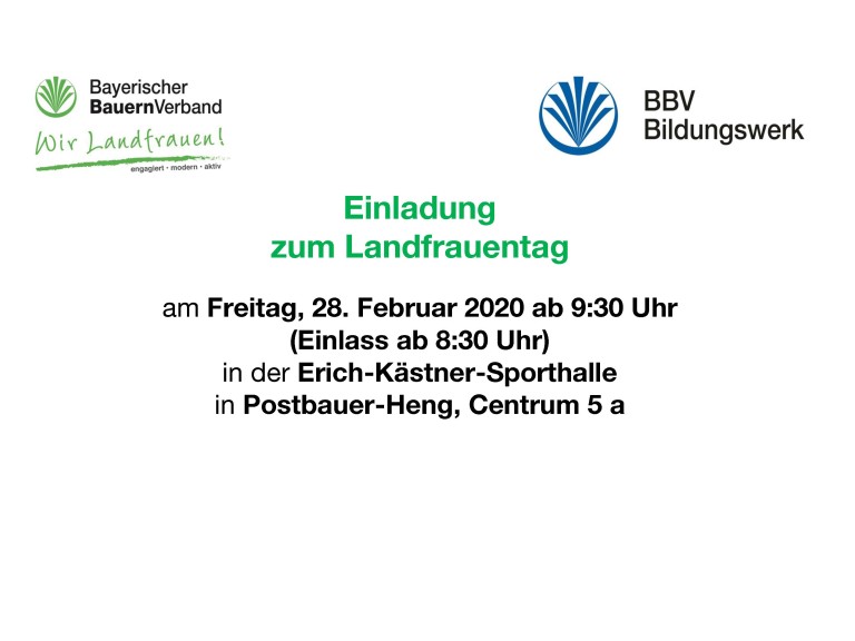 Landfrauentag 2020 des KV Neumarkt in Postbauer-Heng