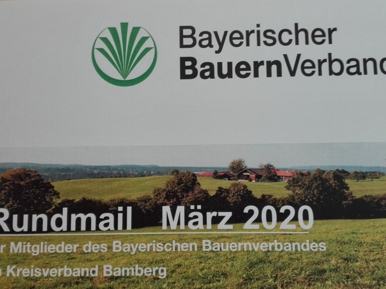 Rundmail Bamberg März 2020