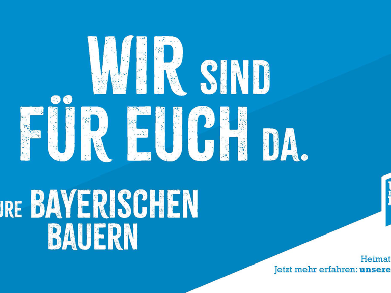 Schlepperaufkleber Wir sind für euch da - Eure Bayerischen Bauern