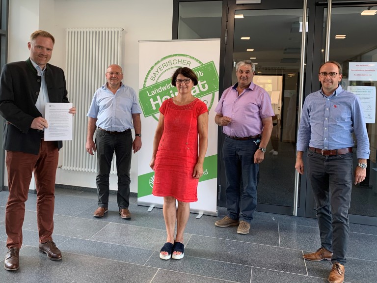 2020-08-26-Gespräch zum Agrarrat-Peter Aumer MdB-Josef Wutz-Rita Blümel-Johann Mayer-Hubert Hofmann