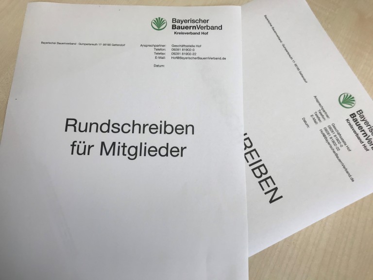 Rundschreiben Hof