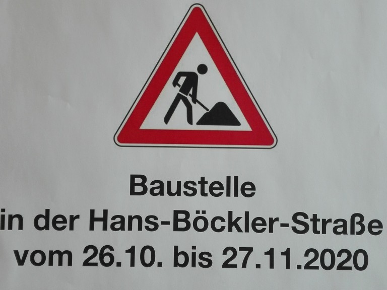 Baustelle an BBV Geschäftsstelle