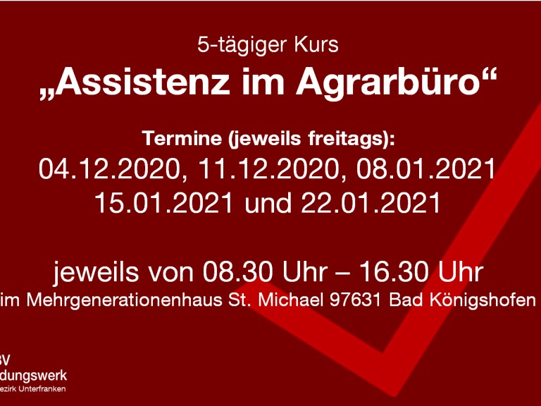 Assistentin im Agrarbüro NES 2020