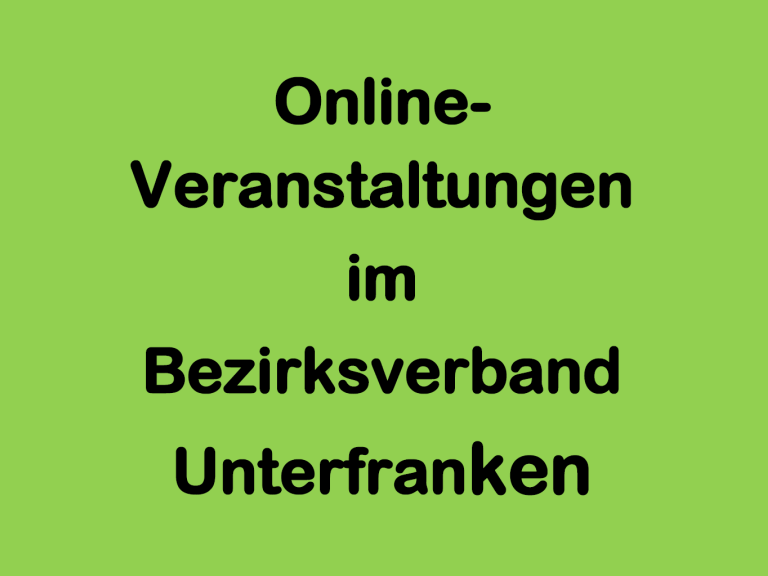 Online Veranstltungen BBV