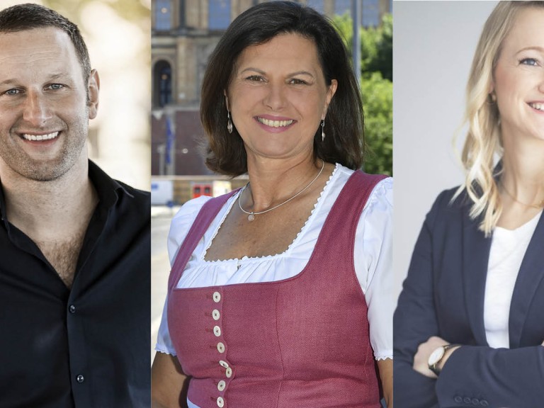 Andreas Weiß, Ilse Aigner und Eva Nußhart