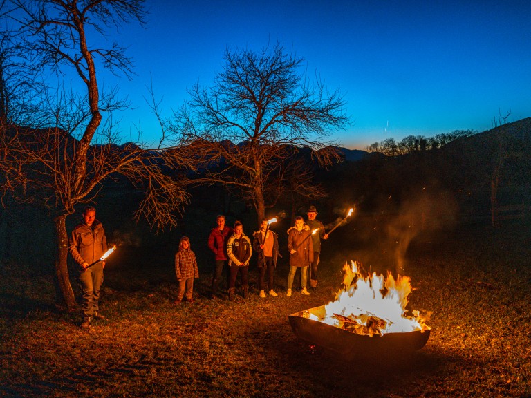 Mahnfeuer am Samerberg