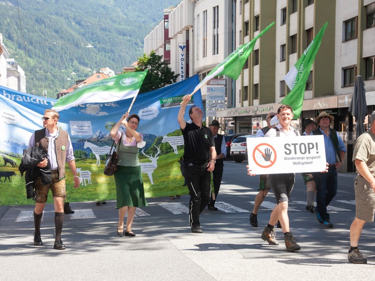 Demo gegen Wolf