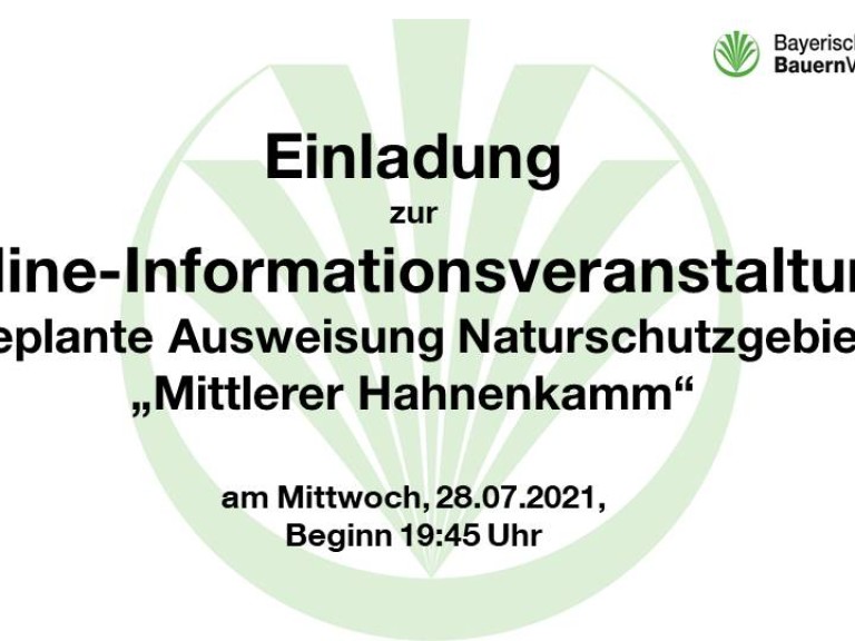 Infoveranstaltung NatSchGeb Hahnenkamm