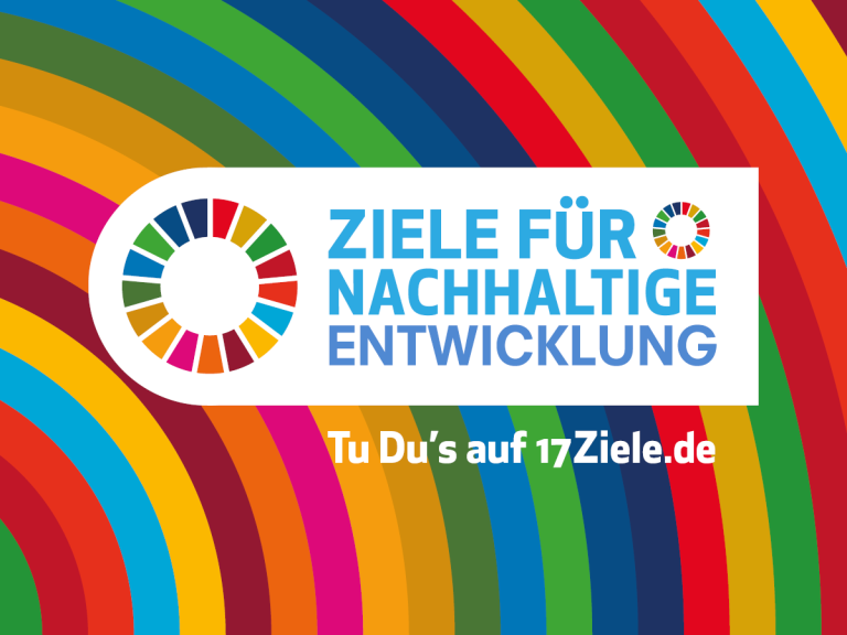 Bunte Farben für die Woche der UN-Nachhaltigkeitsziele