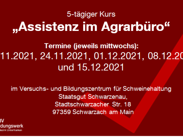 Assistenz im Agrarbüro 2021