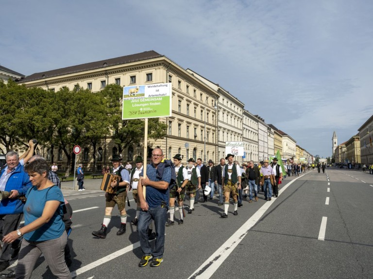 Demonstration zum Herdenschutz