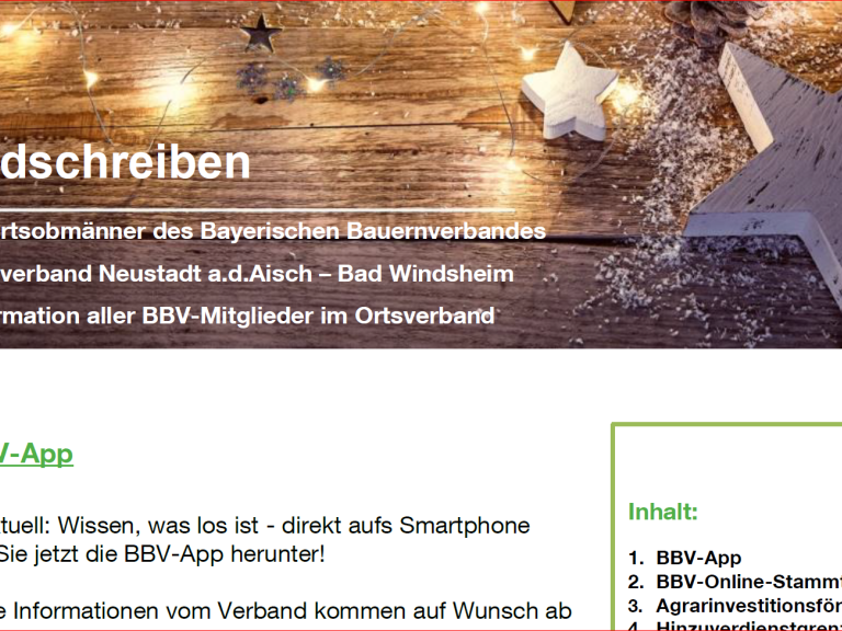 OOM-Rundschreiben Dezember 2021 Januar 2022 KV NEA-BW