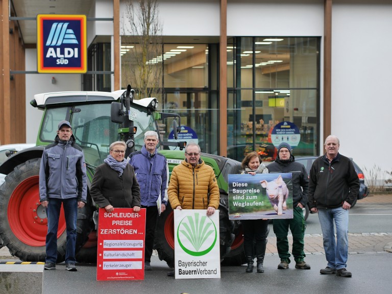 Demo bei Aldi Ebermannstadt