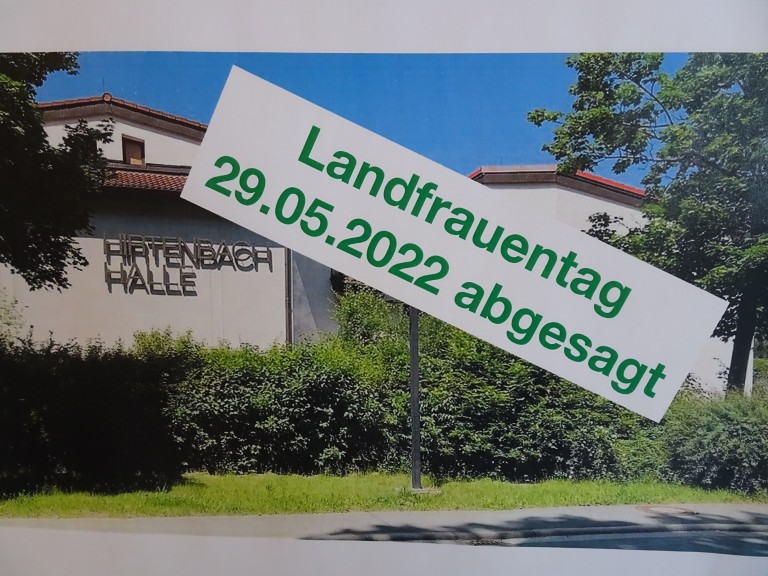 Absage Landfrauentag