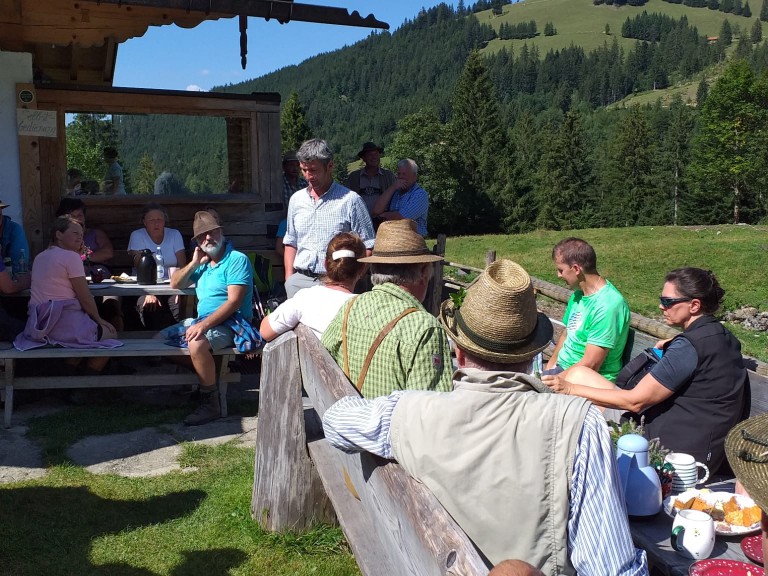 Sepp Huber auf der Alm