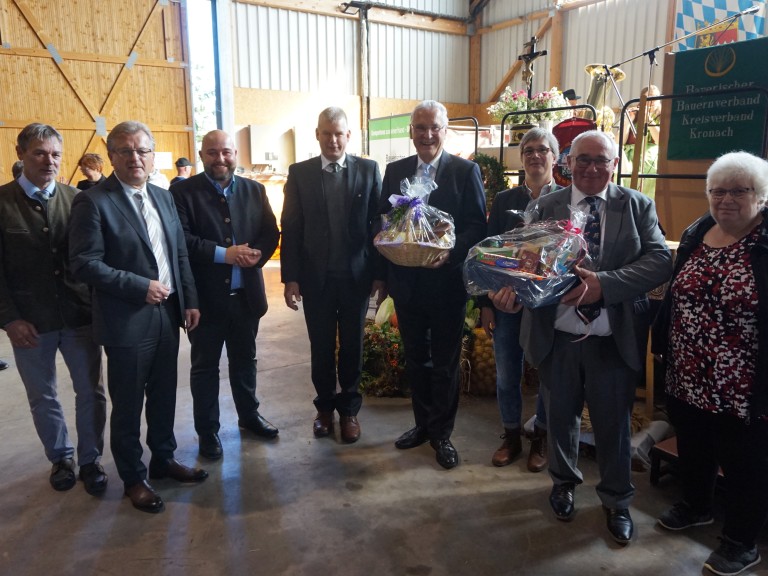 Joachim Herrmann gestern in Burggrub